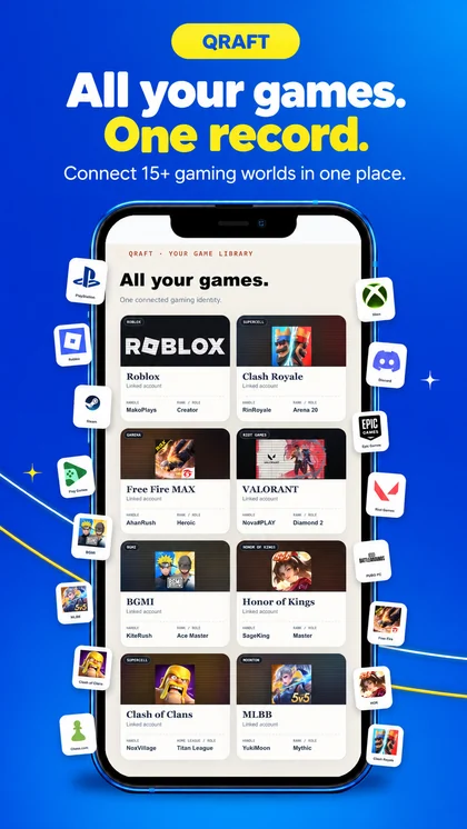 All your games in QRAFT