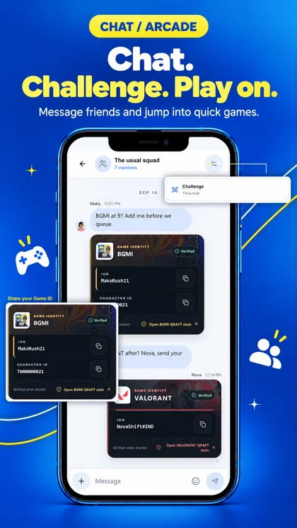 Chat, challenge and play