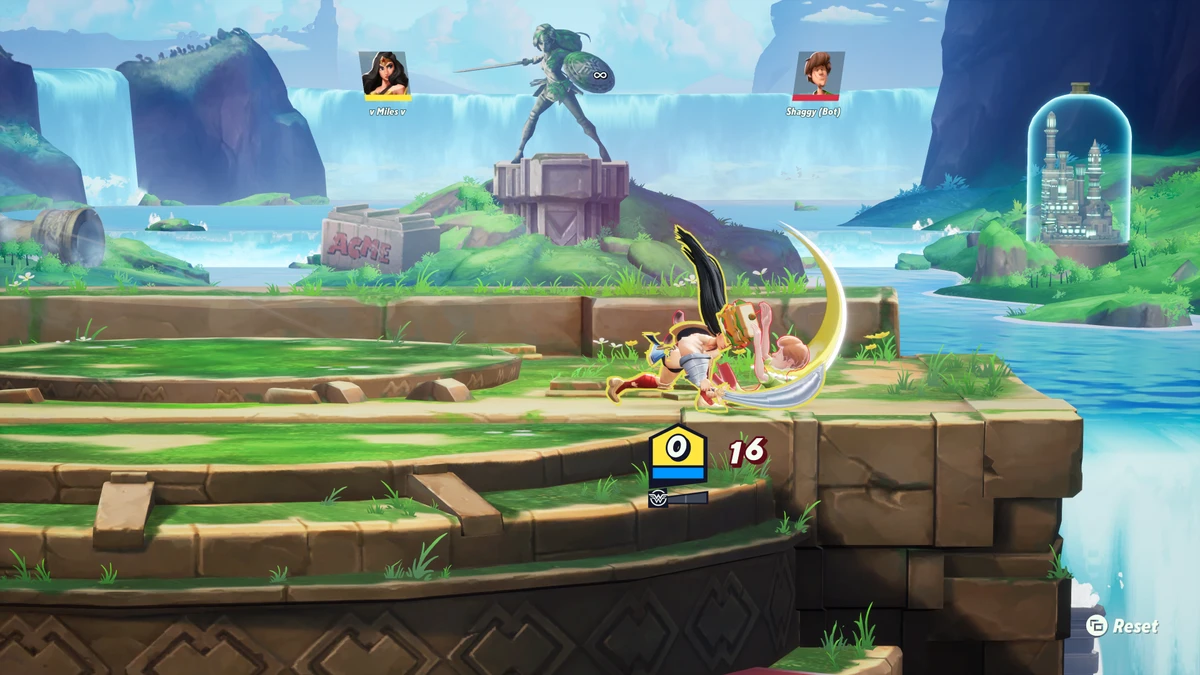 MultiVersus gameplay screenshot showing the platform fighting game in action